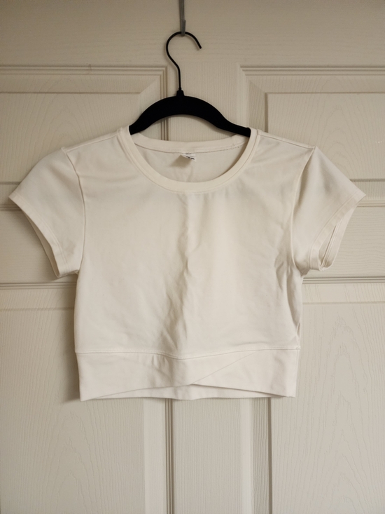 Old Navy Tops - Old Navy White Cropped Tee